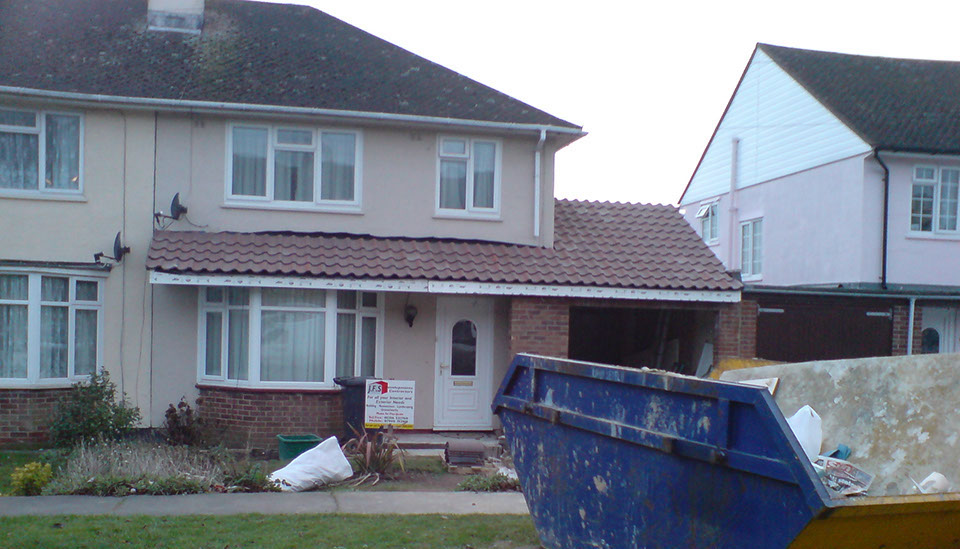 garage and porch extention by jfs developments, builders in Chelmsford, Essex