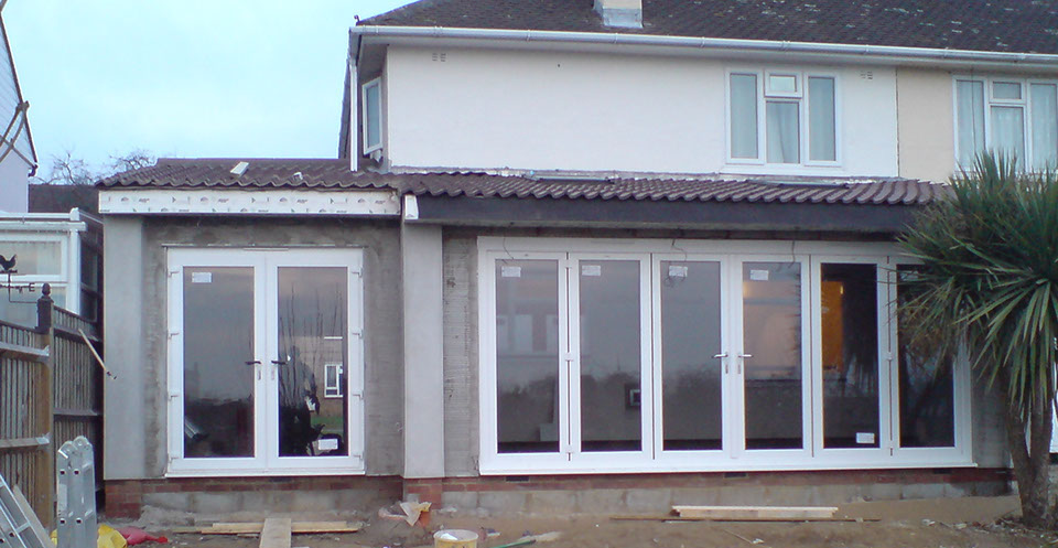 Rear extension of a property in chelmsford essex by JFS developments of Chelmsford Essex